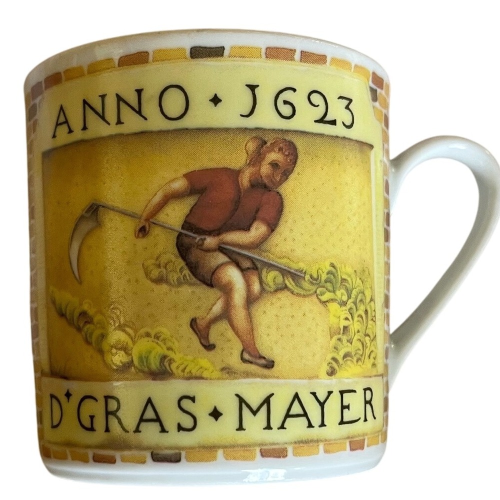 Mitterteich Bavaria Coffee Mug Anno 1623 D'Gras Mayer Vintage Ceramic 3"